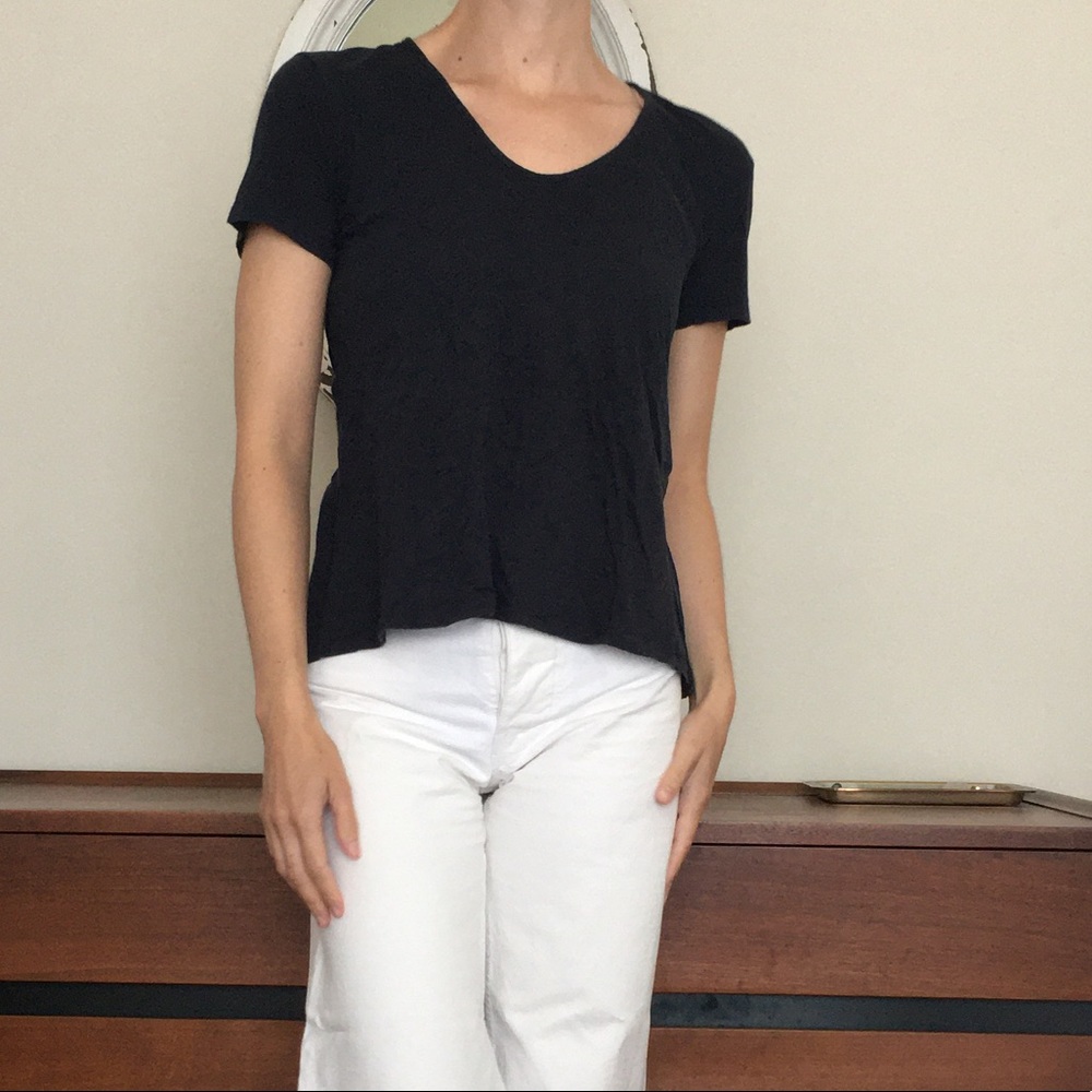 Theory Navy Blue Cotton T-shirt